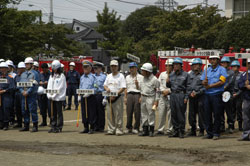 防災団体集結